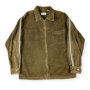 Emergency Exit Vintage 90's Green Corduroy Striped Sleeve Jacket